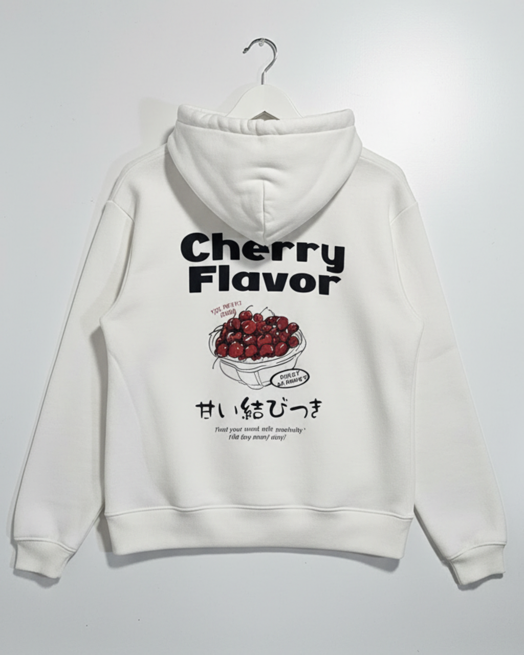 Sweat a capuche   imprimé  BLANC/NOIR