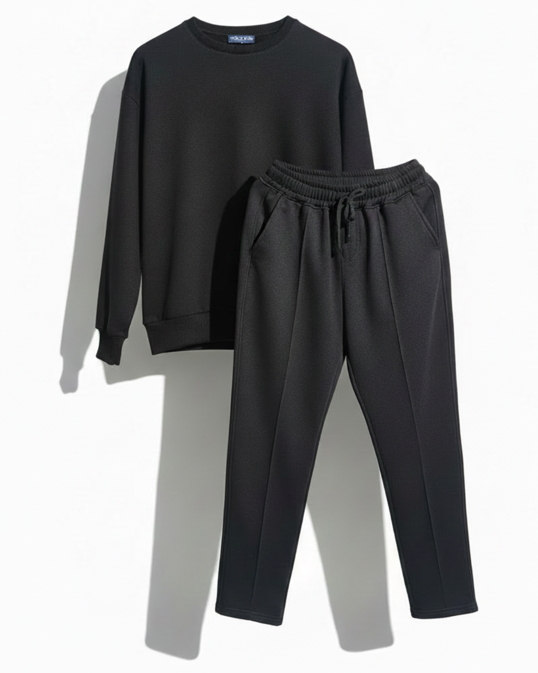 ENSEMBLE DE JOGGING PANTALON À BANDE ET SWEAT COL ROND