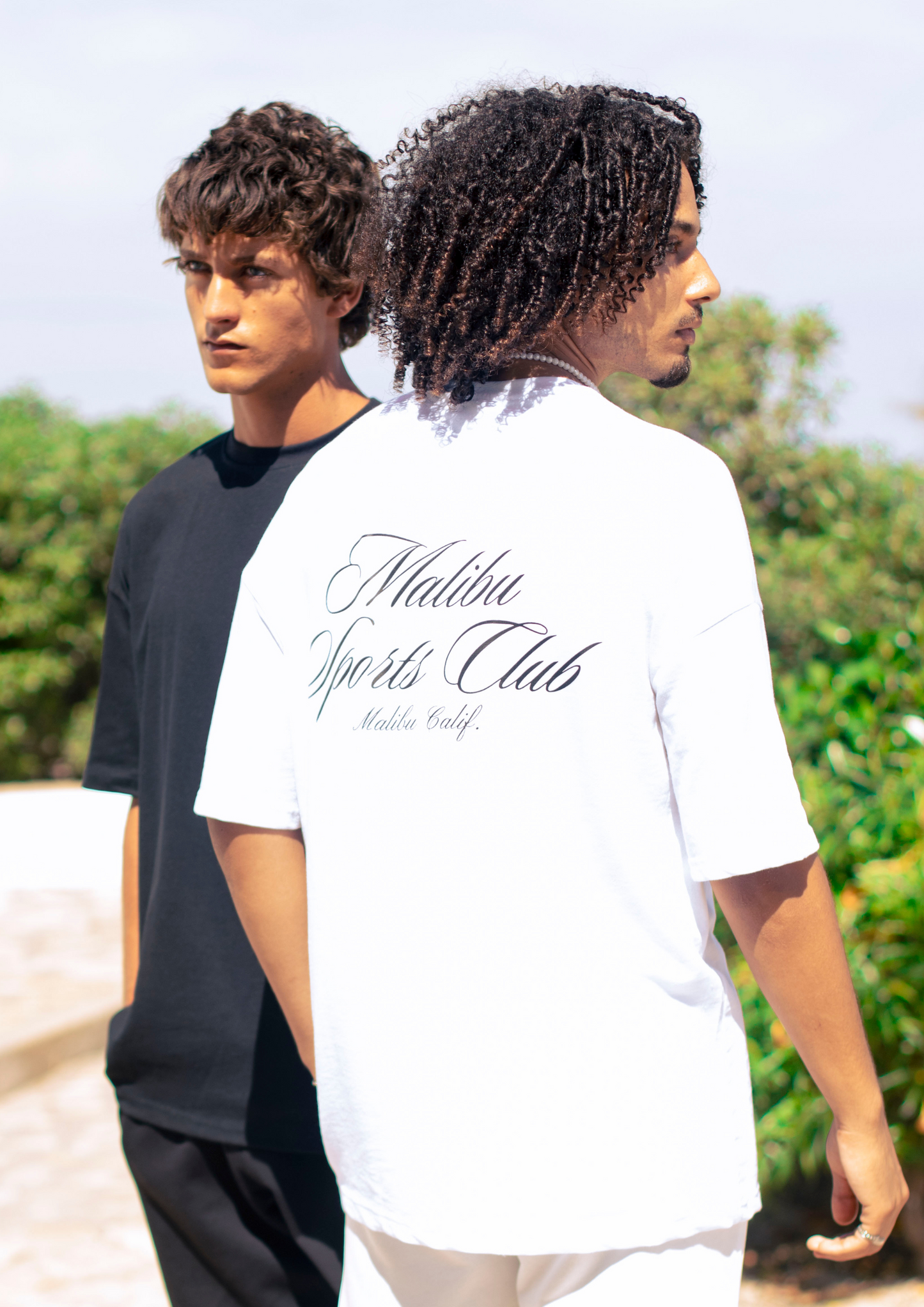 T-SHIRT OVERSIZE BLANC / MALIBU SPORTS CLUB