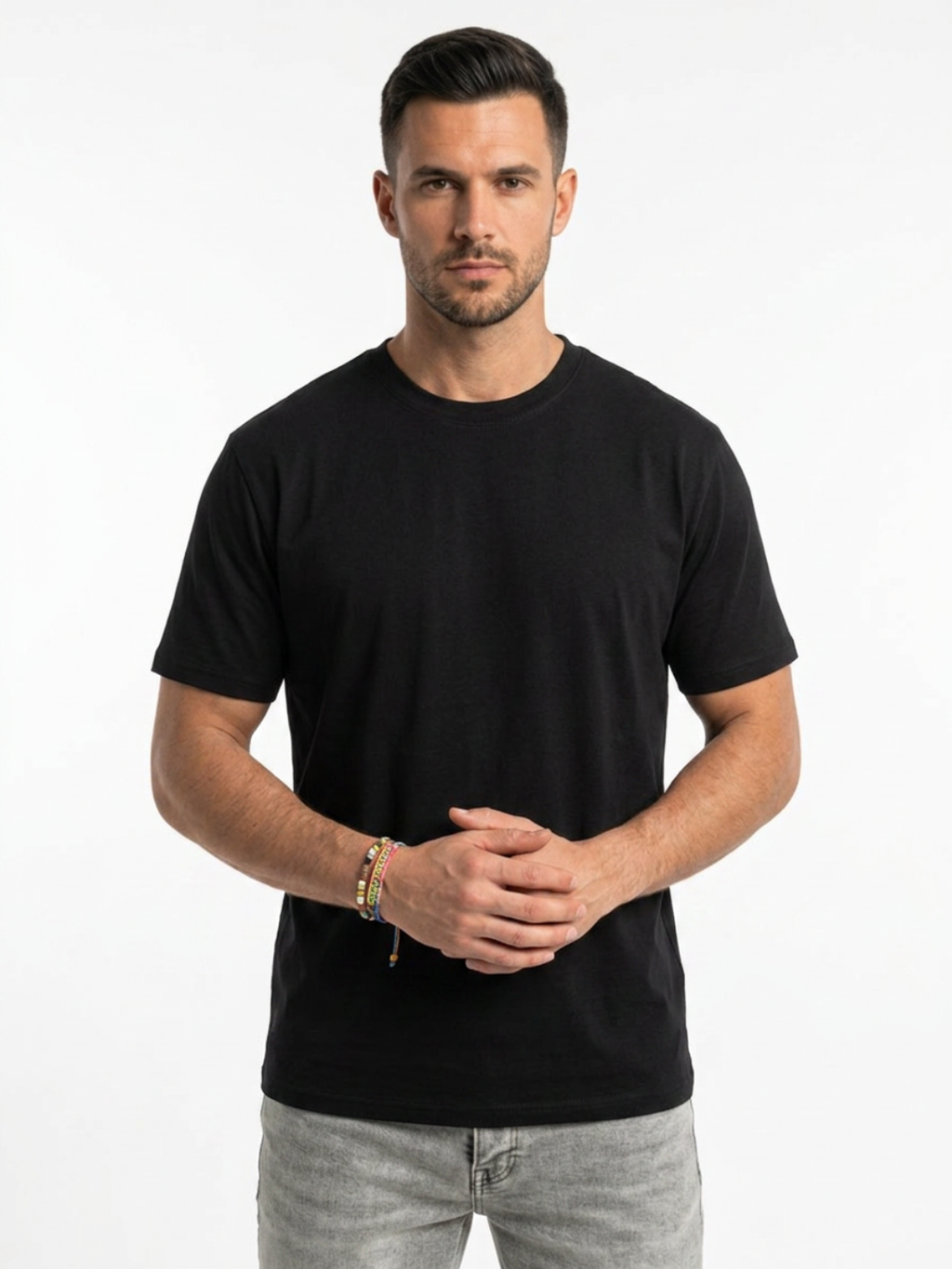 PACK DE 3 T-Shirts BASIC             NOIR / BLANC / BEIGE