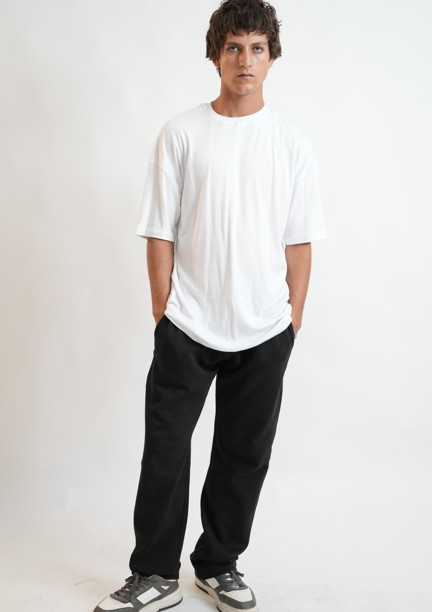 T-SHIRT OVERSIZE BLANC 100% COTON