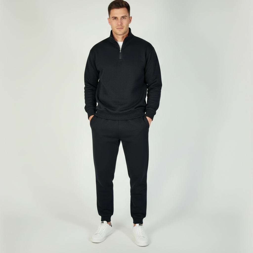 ENSEMBLE   SWEAT COL ZIPPÉ + PANTALON JOGGING