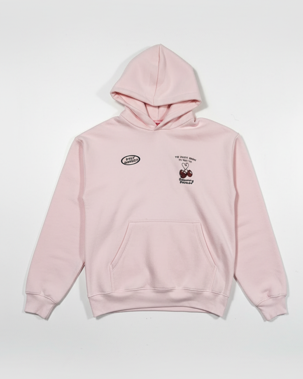 Sweat a capuche   imprimé  ROSE/NOIR