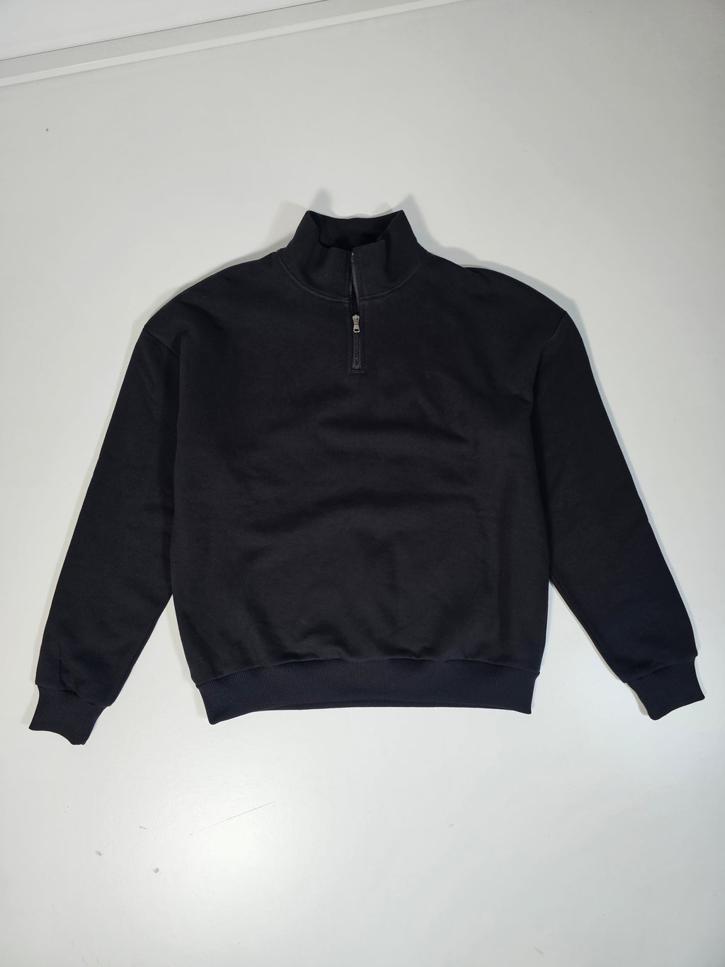 SWEAT COL ZIPPÉ NOIR