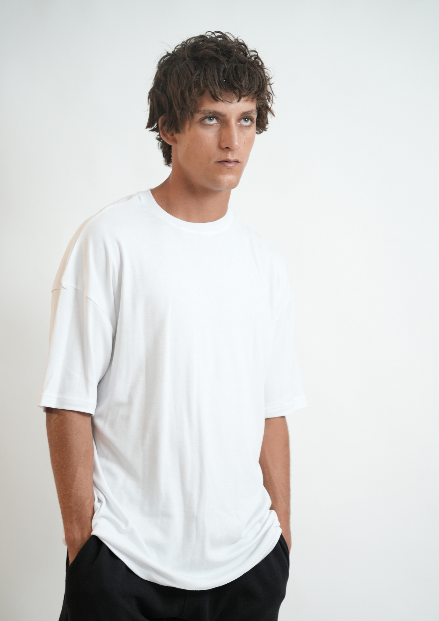 T-SHIRT OVERSIZE BLANC 100% COTON