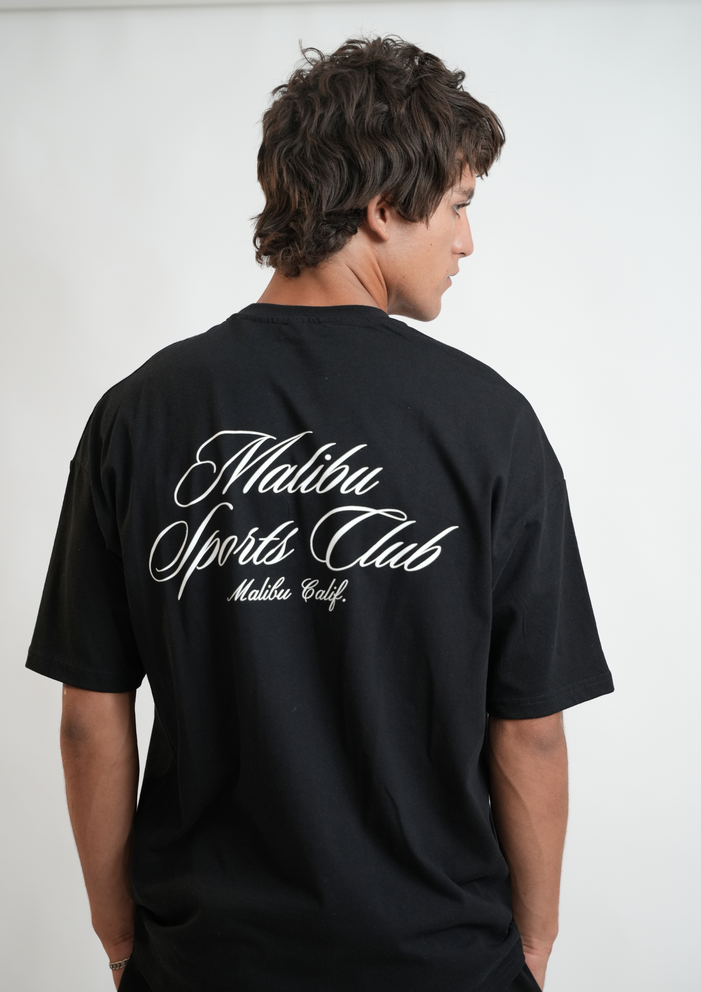 T-SHIRT OVERSIZE NOIR / MALIBU SPORTS CLUB