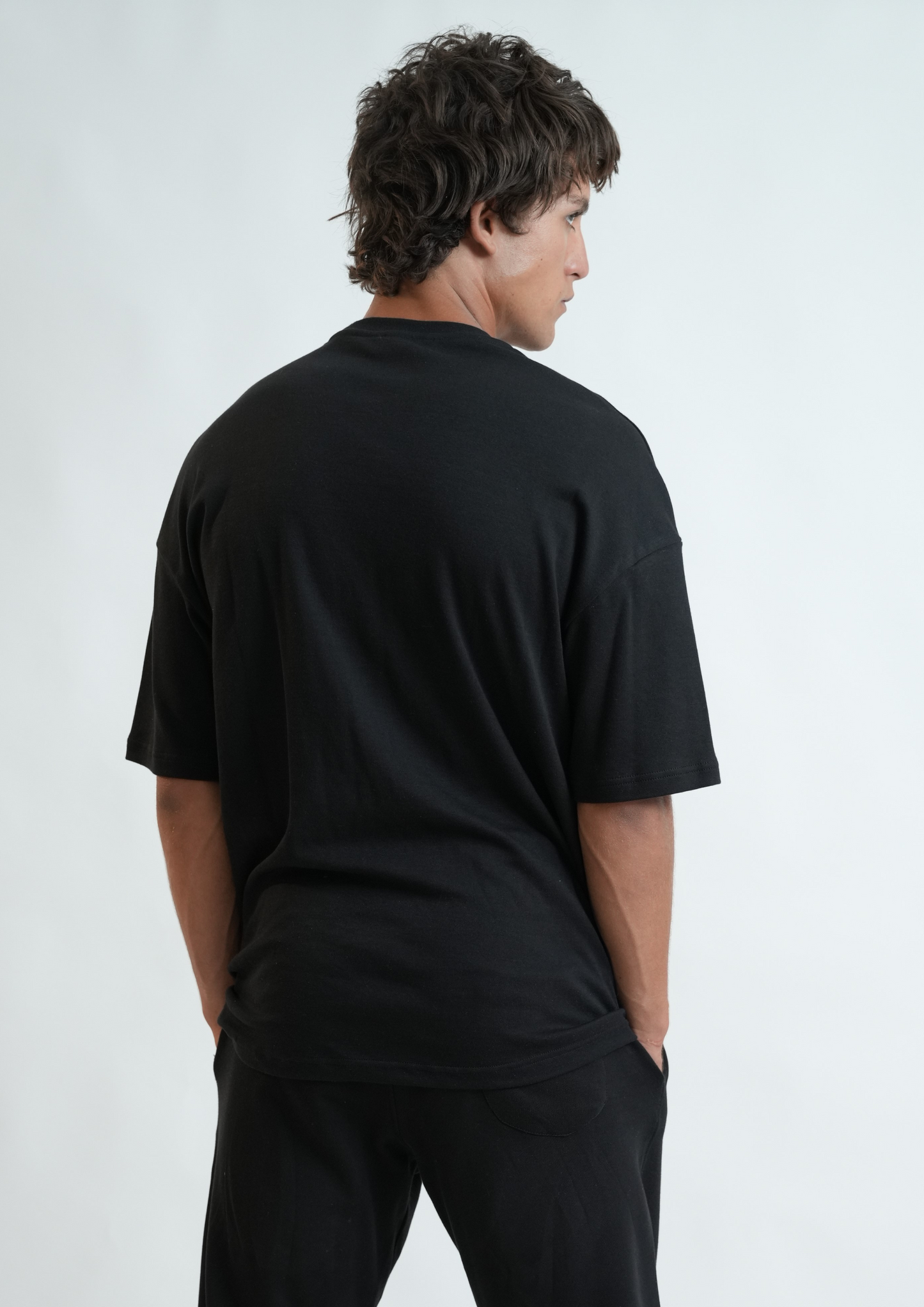 T-SHIRT OVERSIZE NOIR 100 % COTON