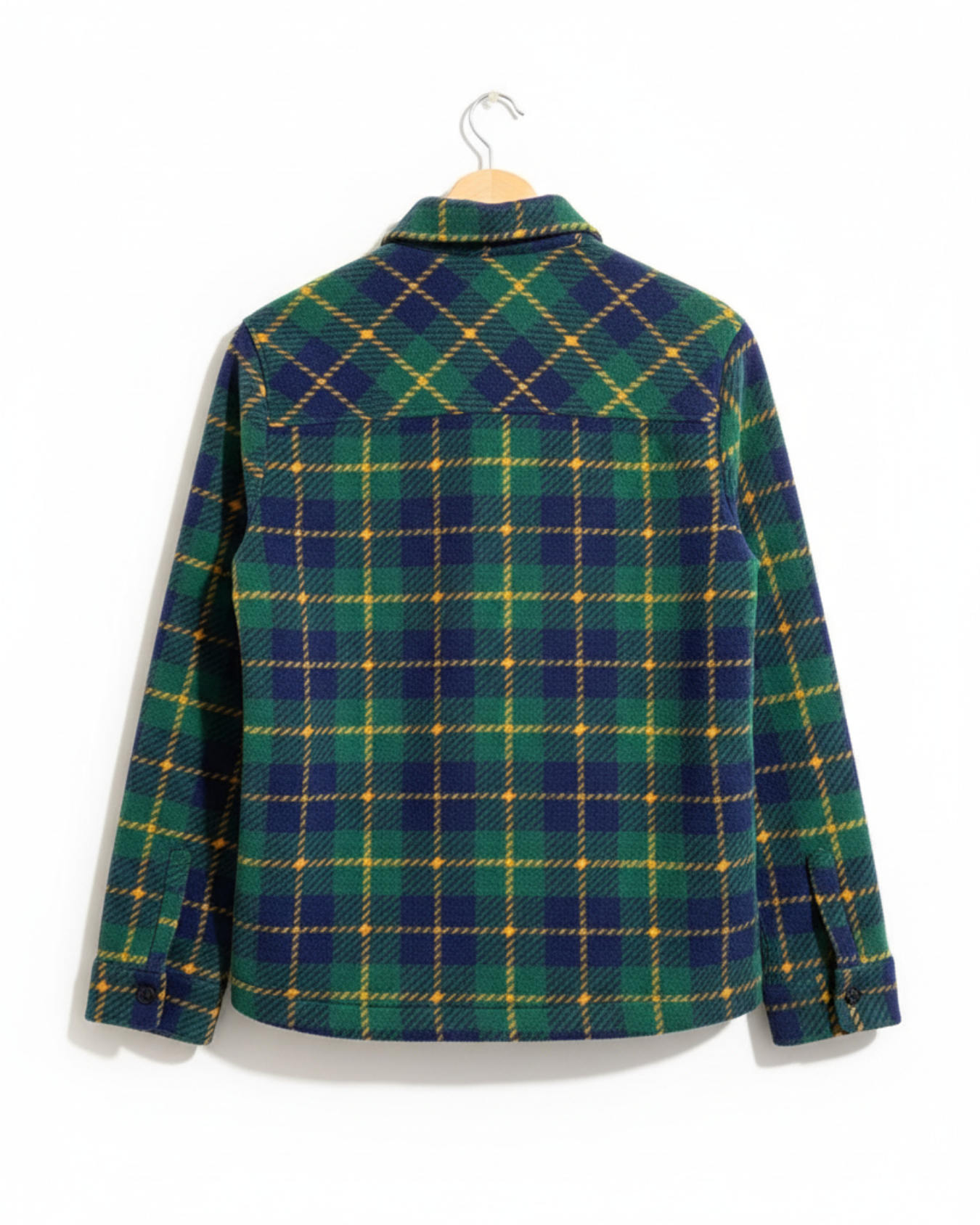 Chemise réguler à carreaux Vert/bleu