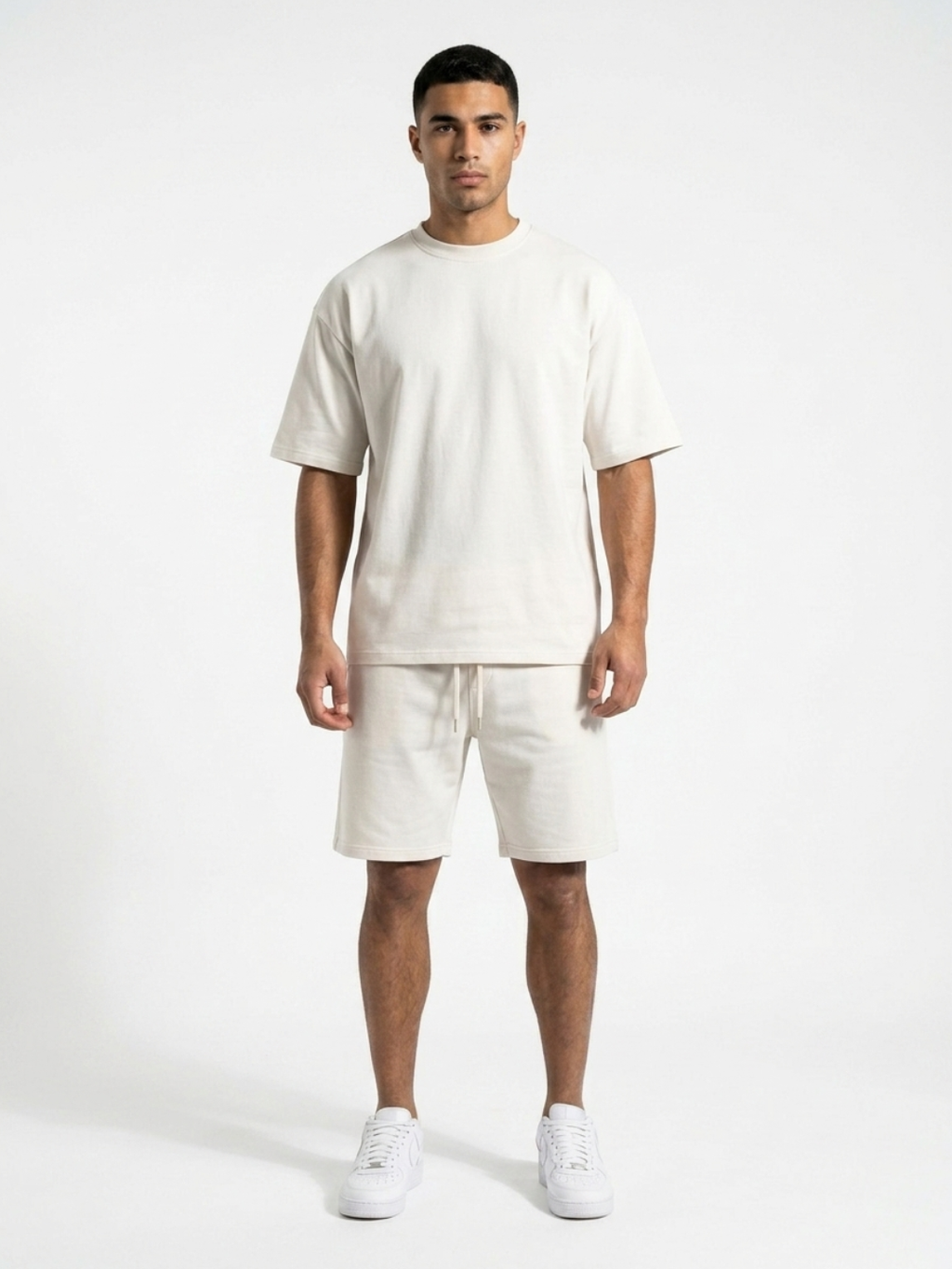 Ensemble short et t-shirt fin oversize