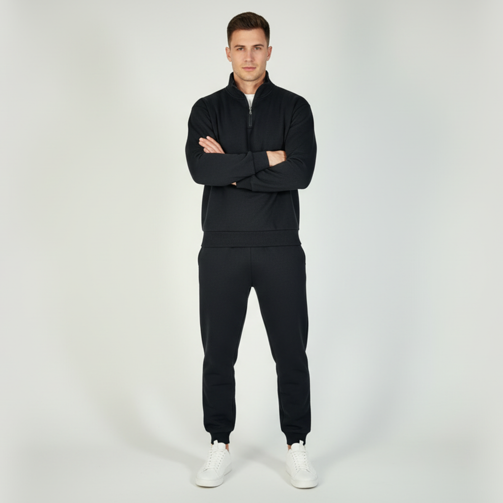 ENSEMBLE   SWEAT COL ZIPPÉ + PANTALON JOGGING