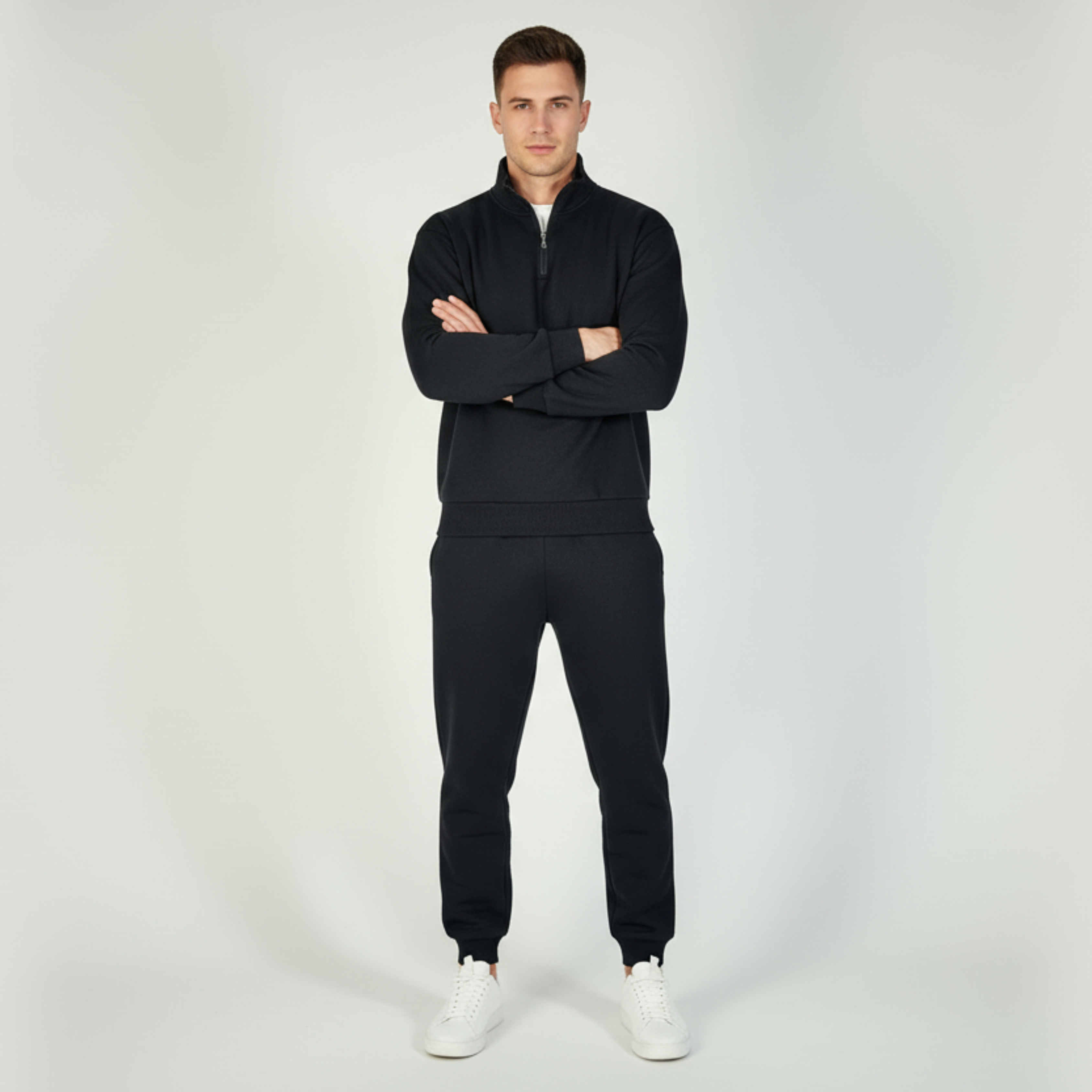 ENSEMBLE   SWEAT COL ZIPPÉ + PANTALON JOGGING