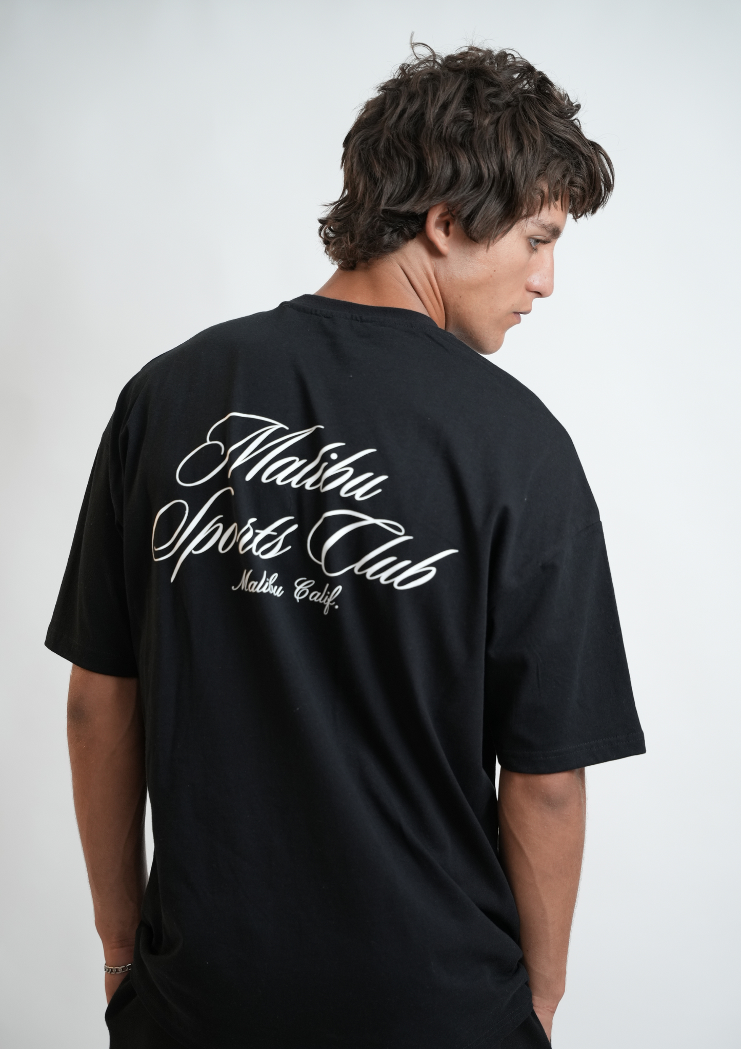 T-SHIRT OVERSIZE NOIR / MALIBU SPORTS CLUB