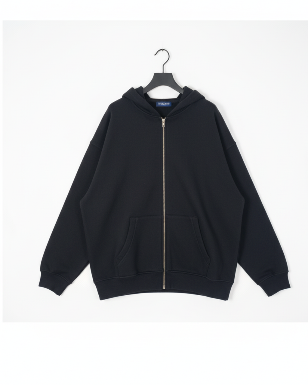 Sweat zippé à capuche femme  NOIR