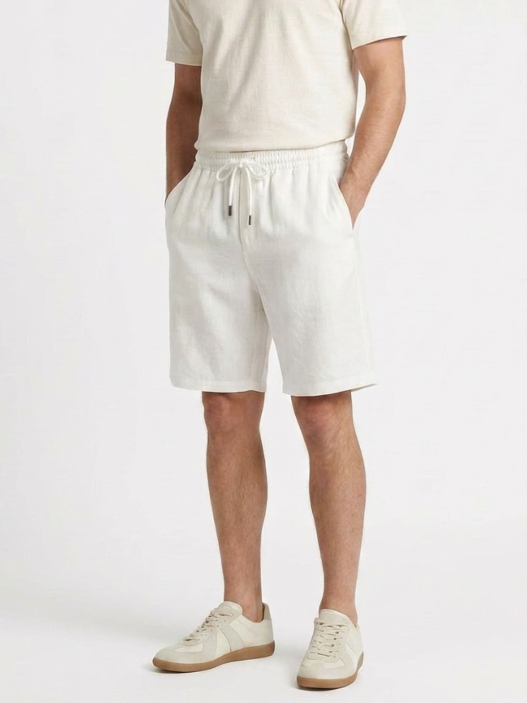 Bermuda baggy  en lin