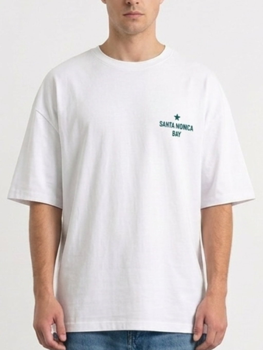 T-shirt Oversize  Blanc impression  Sunshine