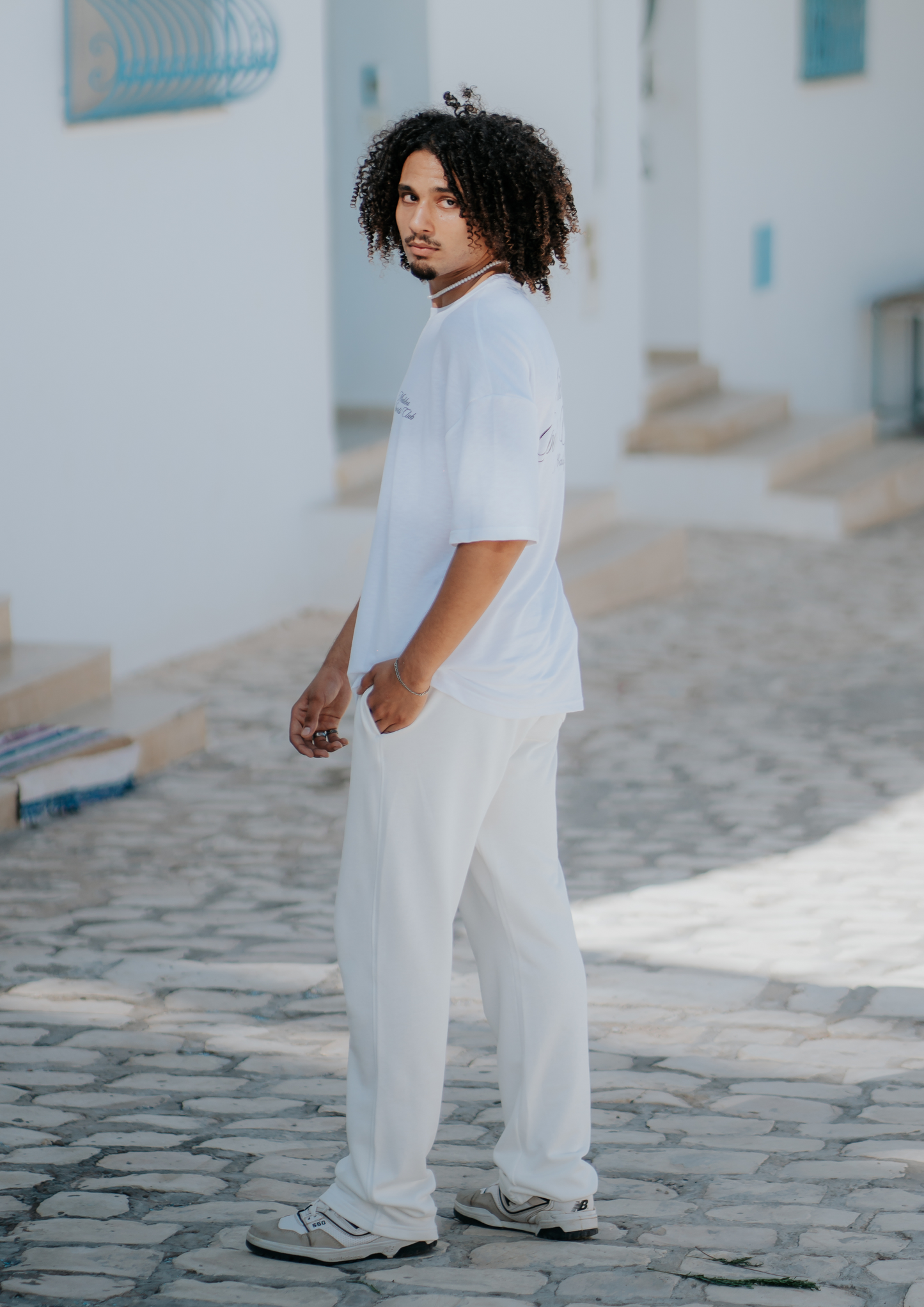 Pantalon jogging Oversize  Blanc cassé