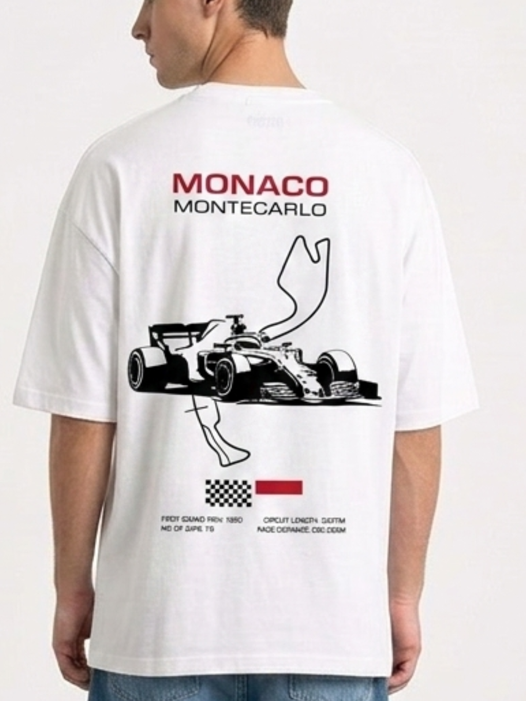 T-shirt Oversize impression MONACO