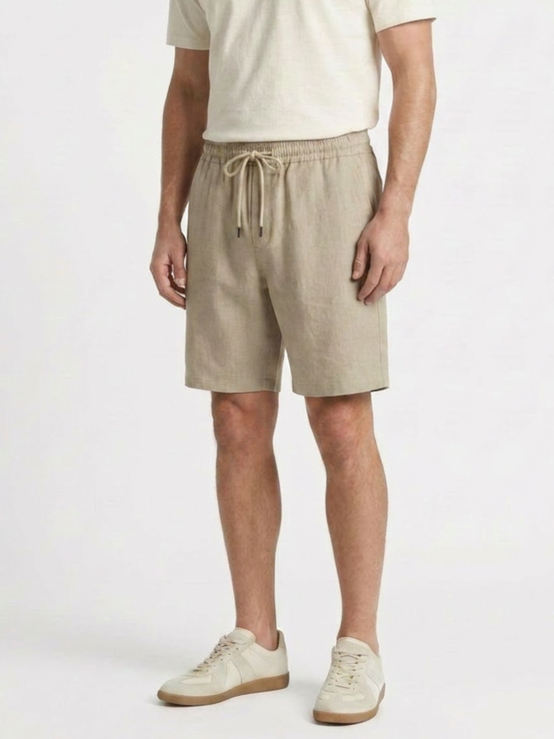 Bermuda baggy  en lin