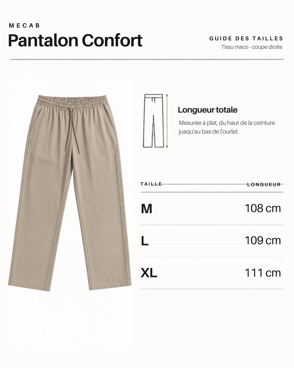 Pantalon CONFORT MACO