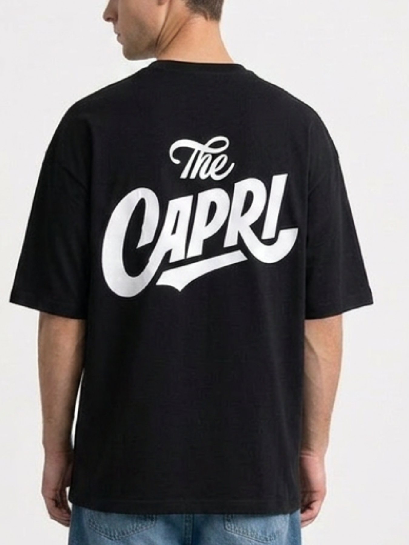 T-shirt noir impression Capri