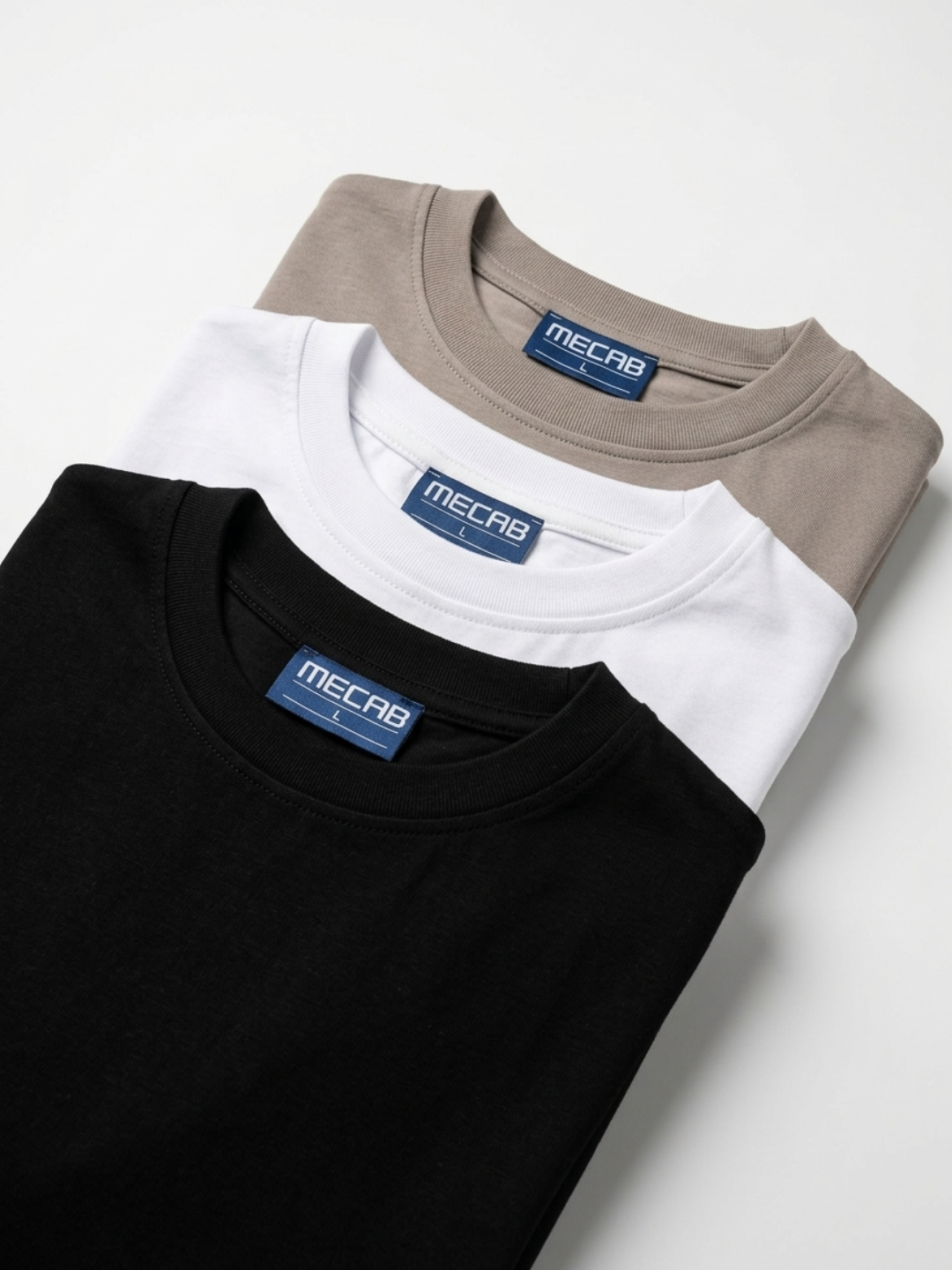 PACK DE 3 T-Shirts 'Essentials' NOIR / BLANC / GREGE