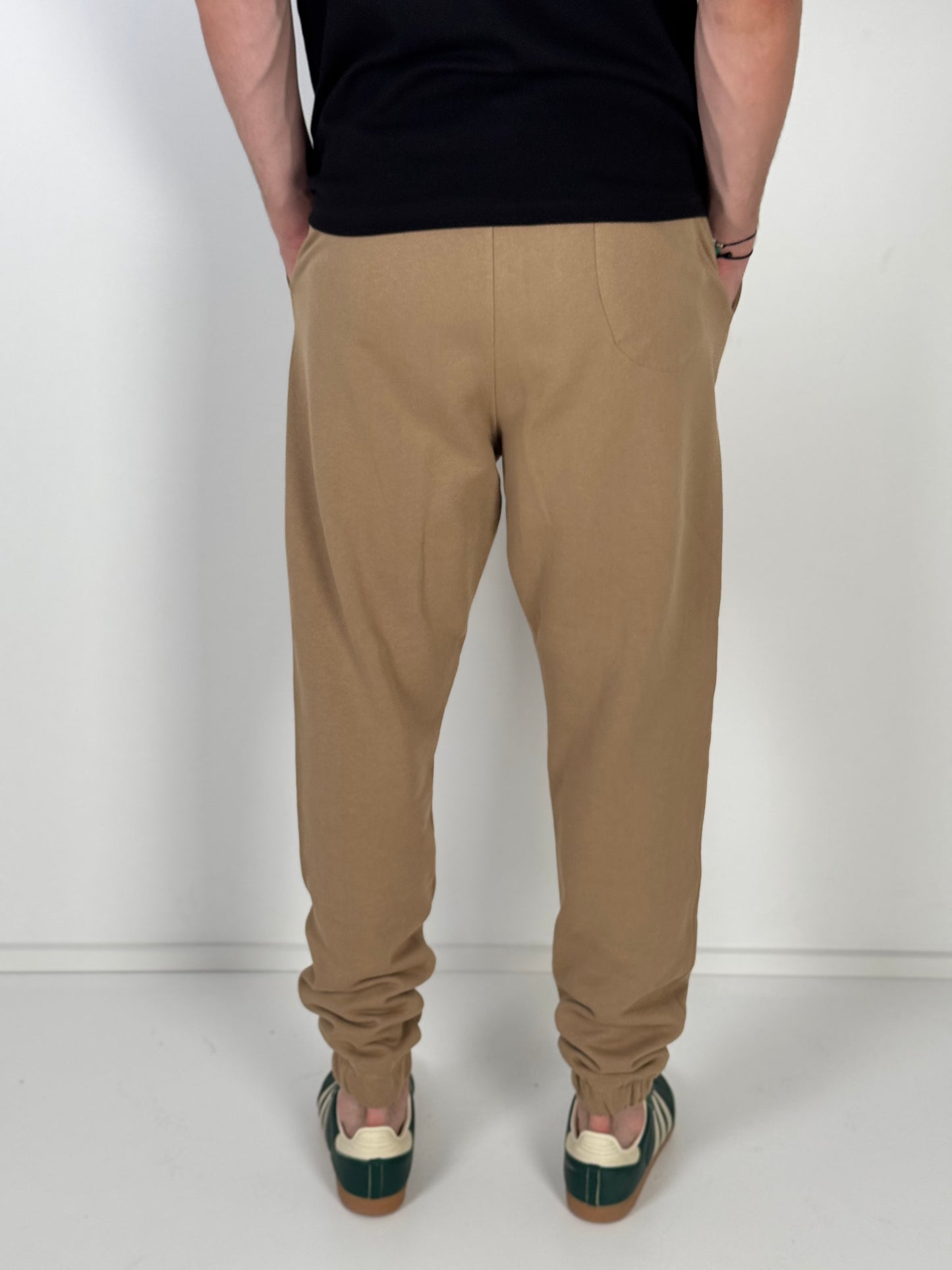 Pantalon jogging oversize Caramel "lastique bas" P014