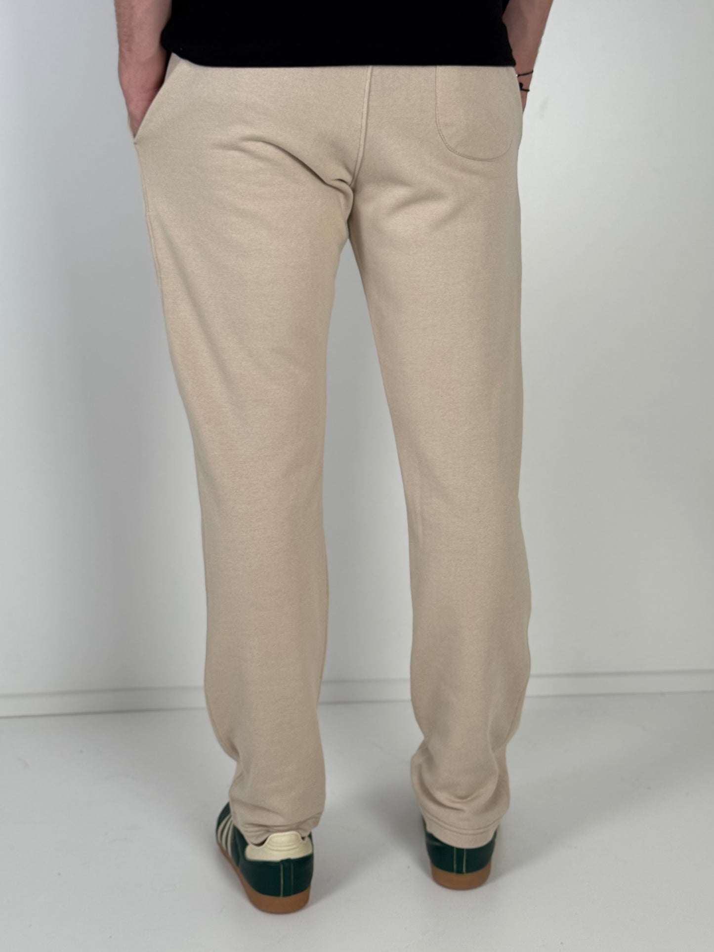 Pantalon basic coupe droite Beige  P01