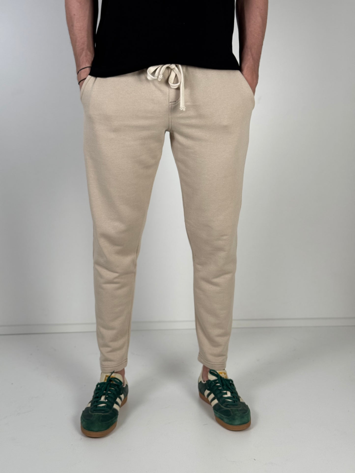 Pantalon Jogging Pant-cheville couleur Beige  P06