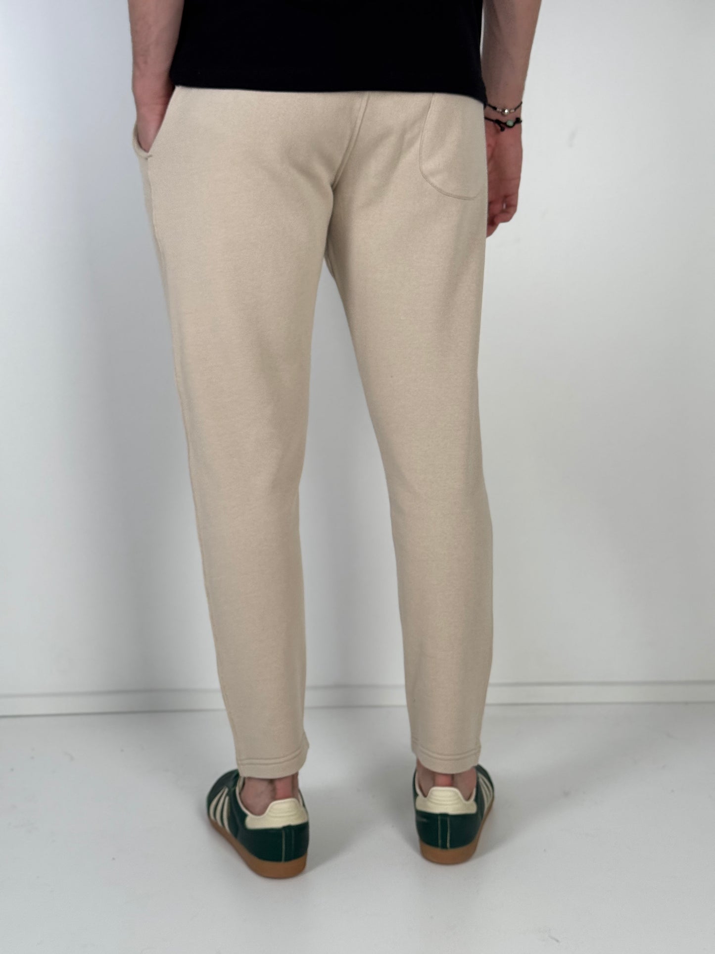 Pantalon Jogging Pant-cheville couleur Beige  P06