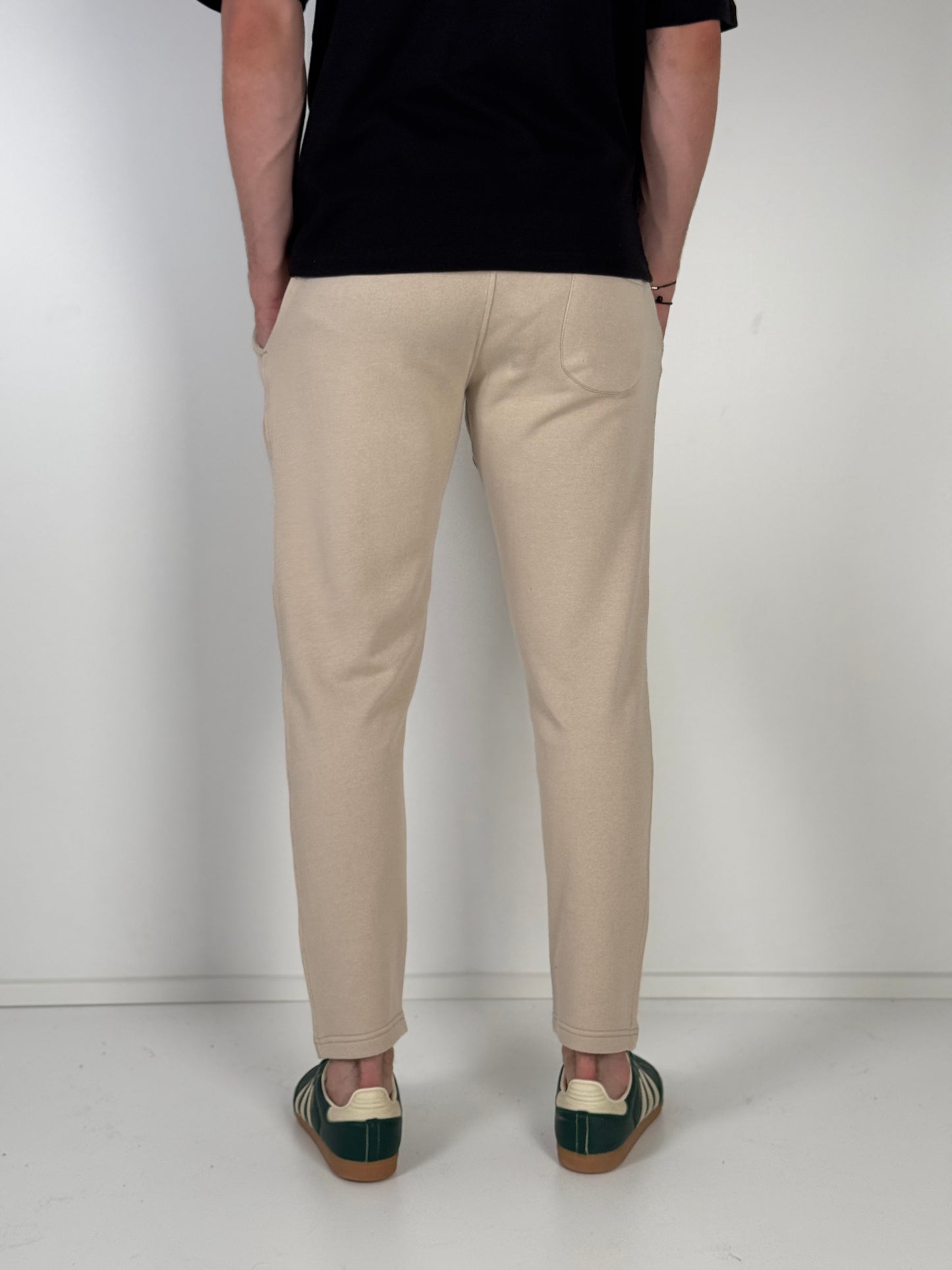 Pantalon Jogging Pant-cheville couleur Beige  P06