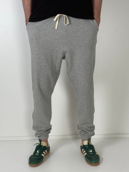 Pantalon jogging oversize "lastique bas" Gris Clair "