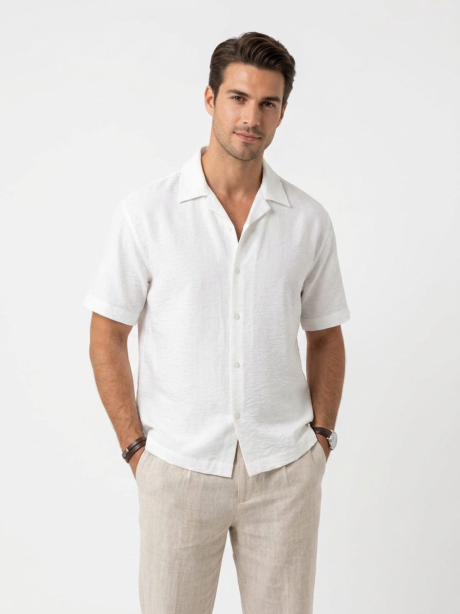 Chemise fluide  - Coupe Regular en Tissu Fluide